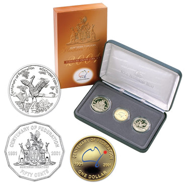 20c  50c & $1 Centenary of Federation NT Proof Trio