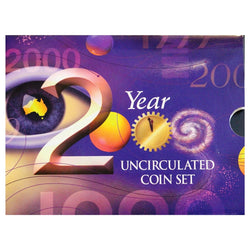 2000 Mint Set - Millennium Cellebrations | 2000 Mint Set - Millennium Cellebrations - coin card | 2000 Mint Set - Millennium Cellebrations - 50c reverse