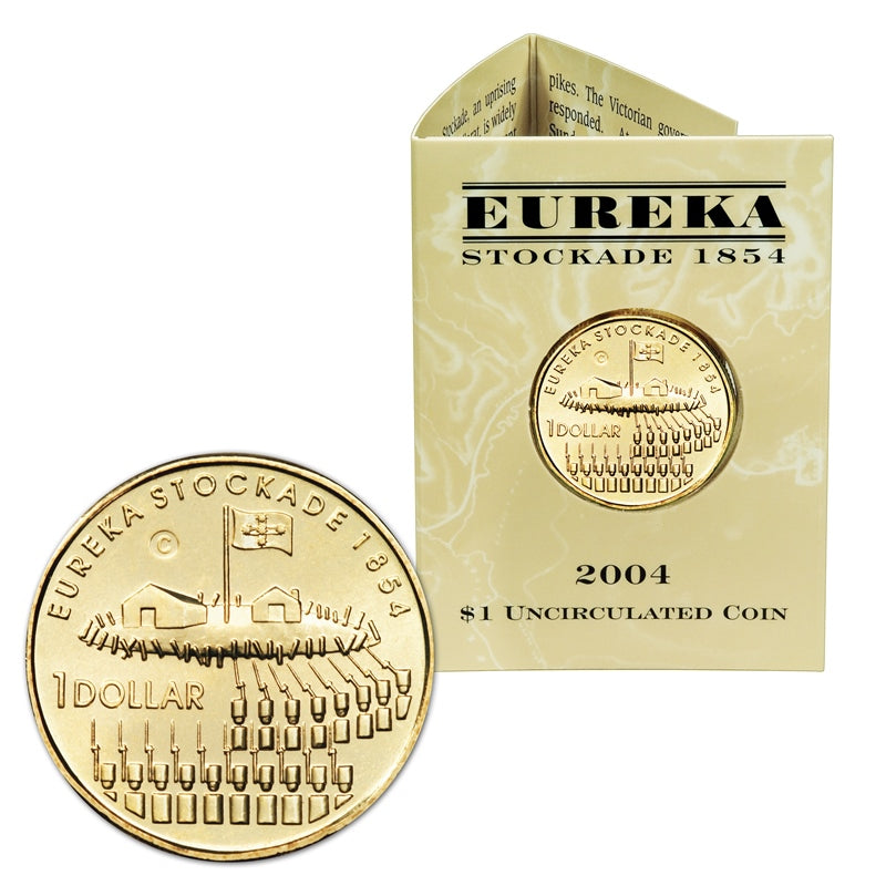 $1 2004 Eureka Stockade 'C' Mintmark UNC | $1 2004 Eureka Stockade 'C' Mintmark UNC reverse