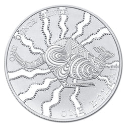 $1 2002 Kangaroo 1oz 99.9% Silver UNC