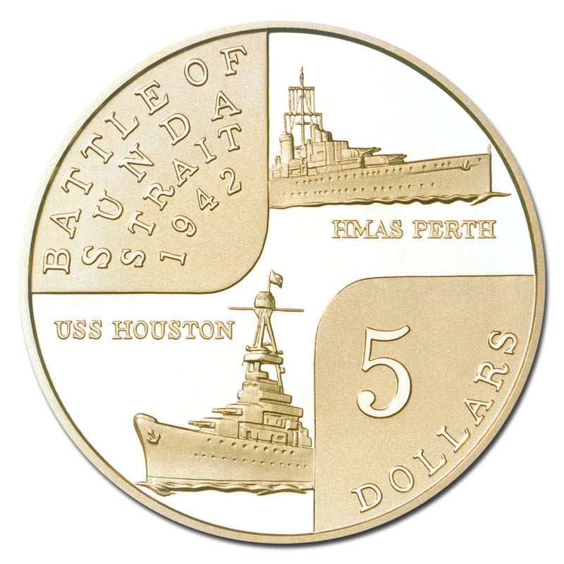 $5 2002 Sunda Strait Battle Al-Bronze Proof