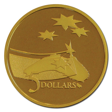 $5 1992 Space Al-Bronze Proof - reverse