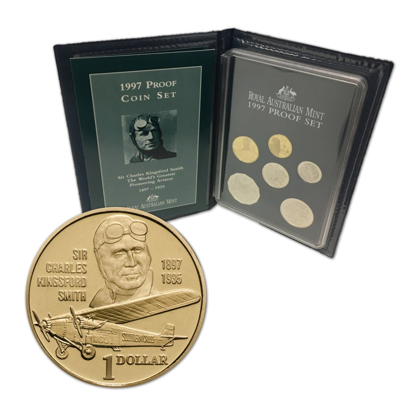 1997 6 Coin Proof Set - Kingsford Smith