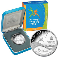 $5 2006 Commonwealth Games Queens Baton Silver Proof | $5 2006 Commonwealth Games Queens Baton Silver Proof | $5 2006 Commonwealth Games Queens Baton Silver Proof reverse