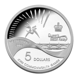 $5 2006 Commonwealth Games Queens Baton Silver Proof