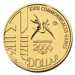 $1 2006 Commonwealth Games M Al/Bronze UNC