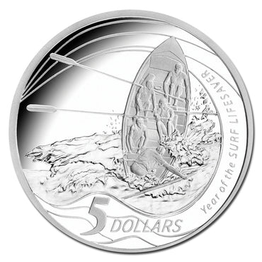 $5 2007 Surf Lifesavers Silver Proof