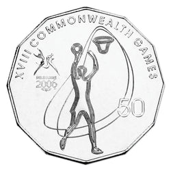 50c 2006 Commonwealth Games -Netball Carded UNC