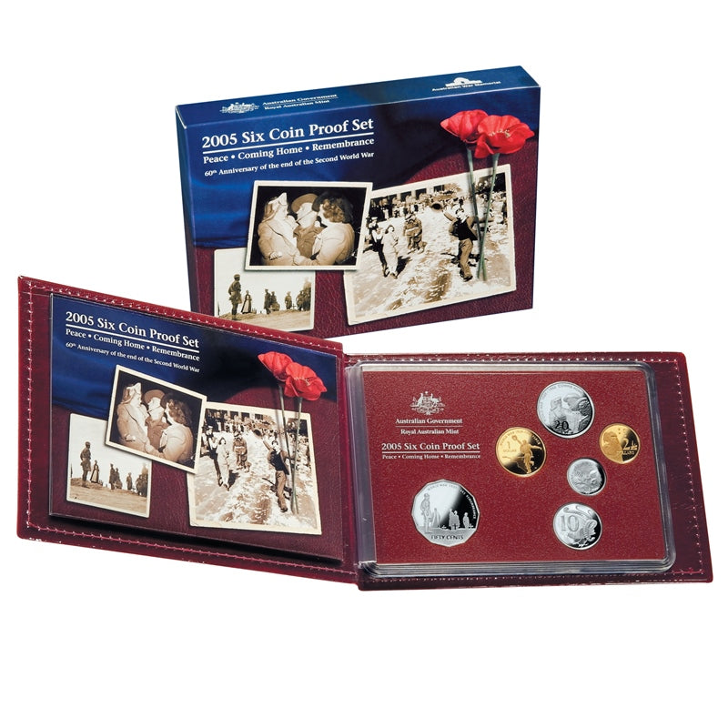 2005 Proof Set - WWII 60th Anniversary | 2005 Proof Set - WWII 60th Anniversary 20c, 50c & $1