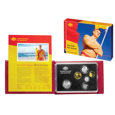 2007 Proof Set - Surf Lifesaver | 2007 Proof Set - Surf Lifesaver - $1 reverse