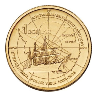 $1 2007 International Polar Year Carded UNC