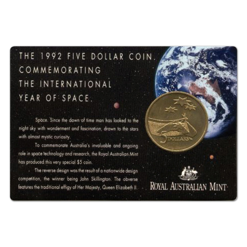 $5 1992 Space Al/Bronze UNC