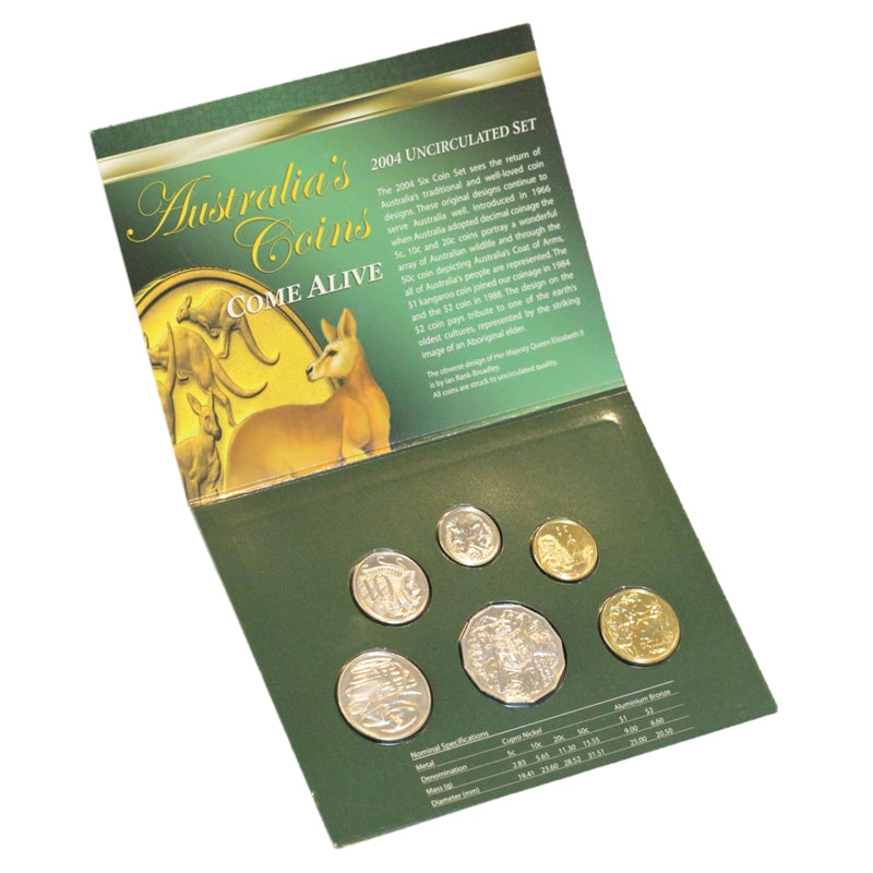2004 Mint Set - Come Alive - Wynyard Coin Centre – M.R.Roberts