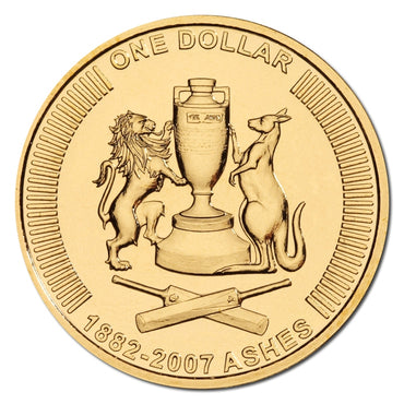 $1 2007 The Ashes Series Al/Bronze UNC