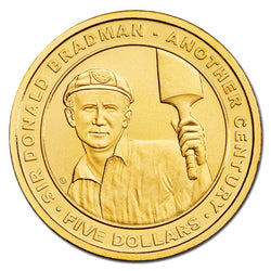 $5 2008 Bradman Centenary Al-Bronze UNC