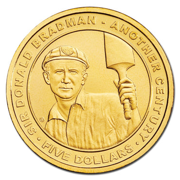 $5 2008 Bradman Centenary Al-Bronze UNC