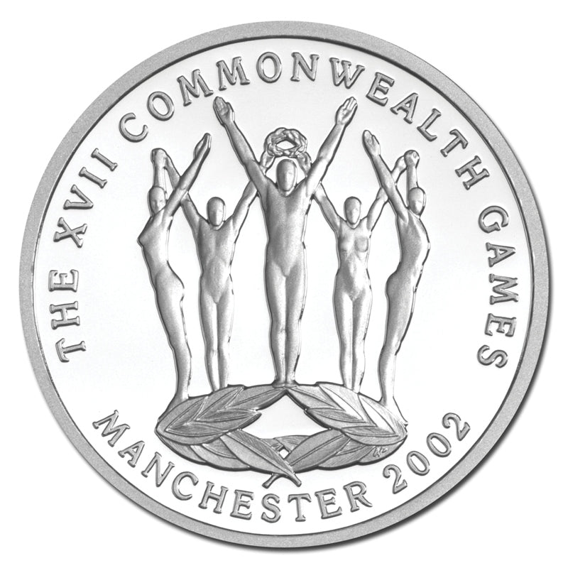 $5 2002 Commonwealth Games Manchester Silver Proof