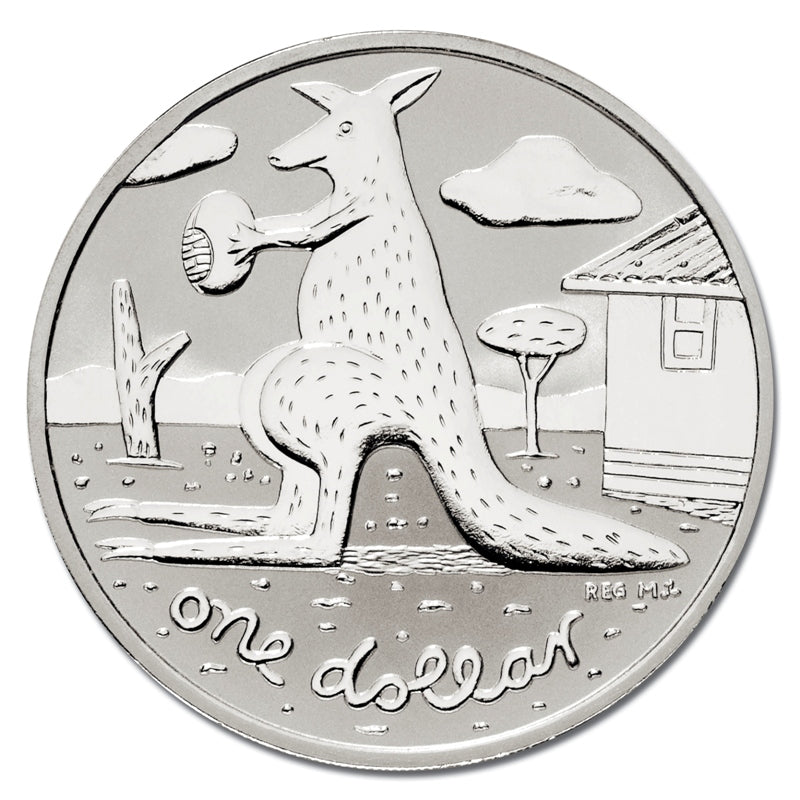 $1 2008 Kangaroo - Reg Mombassa Cupro-Nickel Specimen