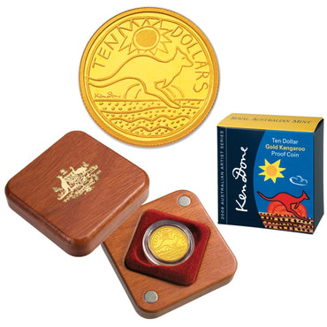 $10 2009 Ken Done Kangaroo 1/10oz Gold Proof