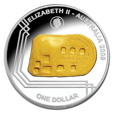 $1 Subscription 2009 Adelaide Assay Office Gold Plated Silver Proof