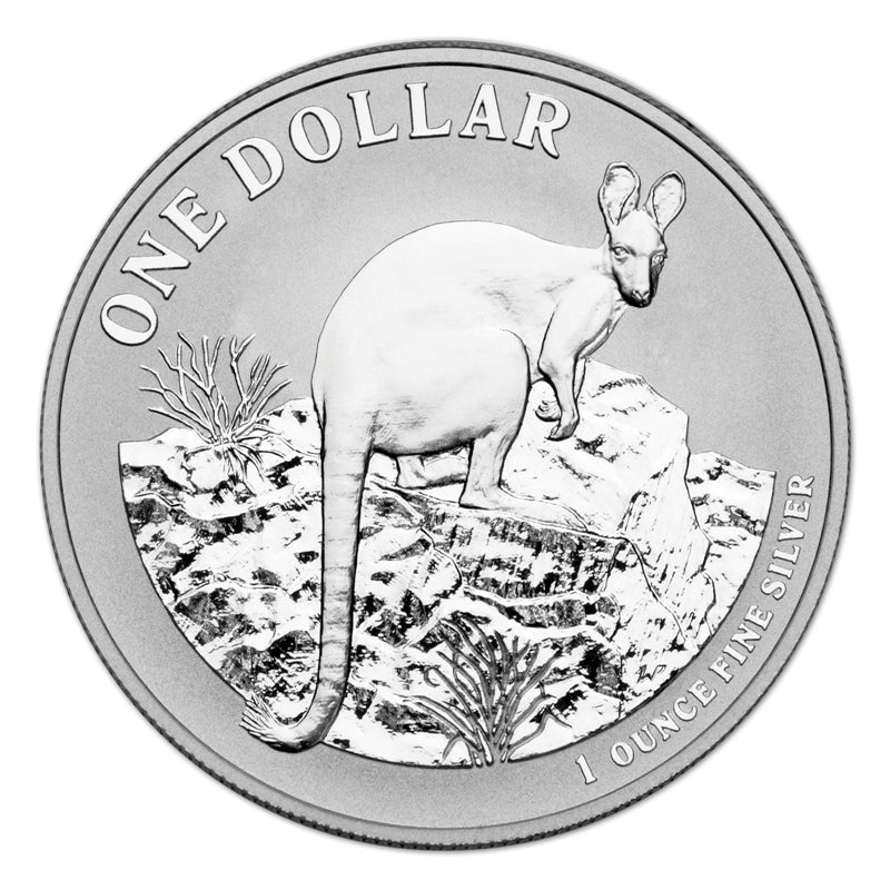 $1 2010 Kangaroo 1oz 99.9% Silver UNC