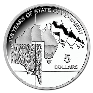 $5 2007 South Australia 150th Silver Proof