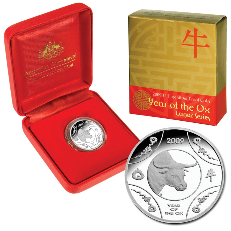 $1 2009 Year of the Ox Silver Proof