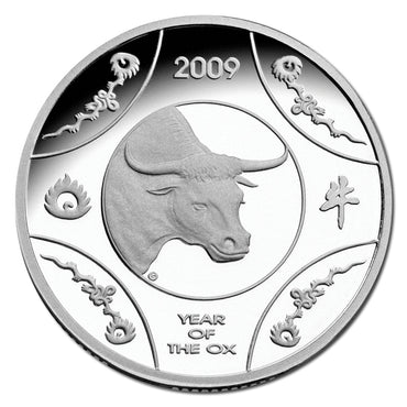 $1 2009 Year of the Ox Silver Proof