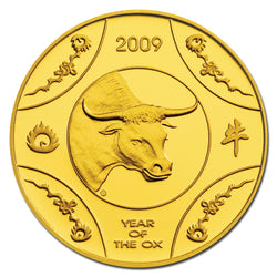 $10 2009 Year of the Ox 1/10oz Gold Proof