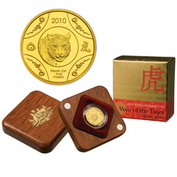 $10 2010 Year of the Tiger 1/10oz Gold Proof | $10 2010 Year of the Tiger 1/10oz Gold Proof reverse