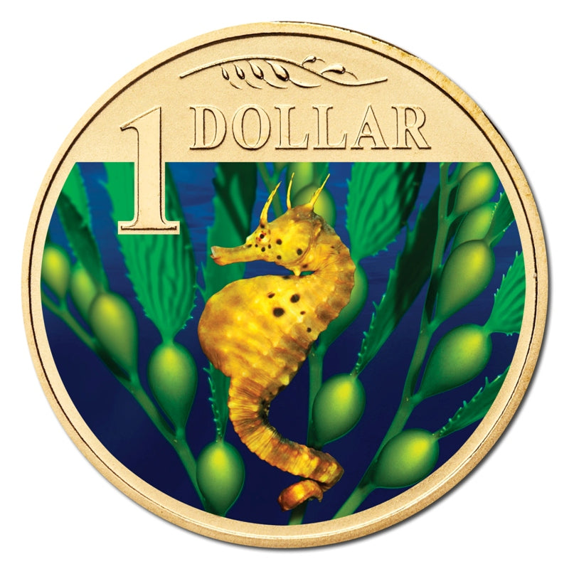 $1 2007 Ocean Series - Bigbelly Seahorse Al/Bronze UNC