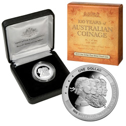 $1 2010 100 Yrs Coinage (Effigies) Silver Proof