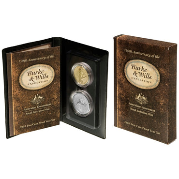 2010 Burke & Wills 2 Coin Proof Set