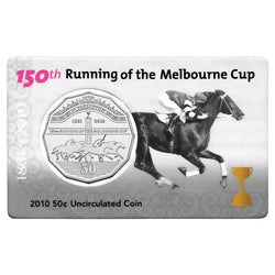 50c 2010 Melbourne Cup 150th Carded UNC