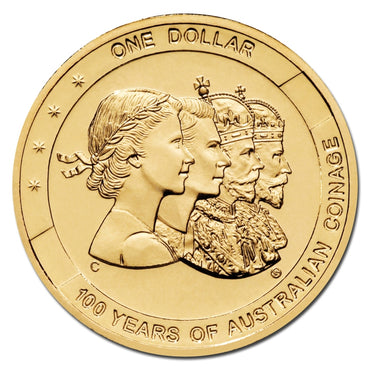 $1 2010 100 Yrs Coinage (Effigies) BCMS 4 Coin Set UNC