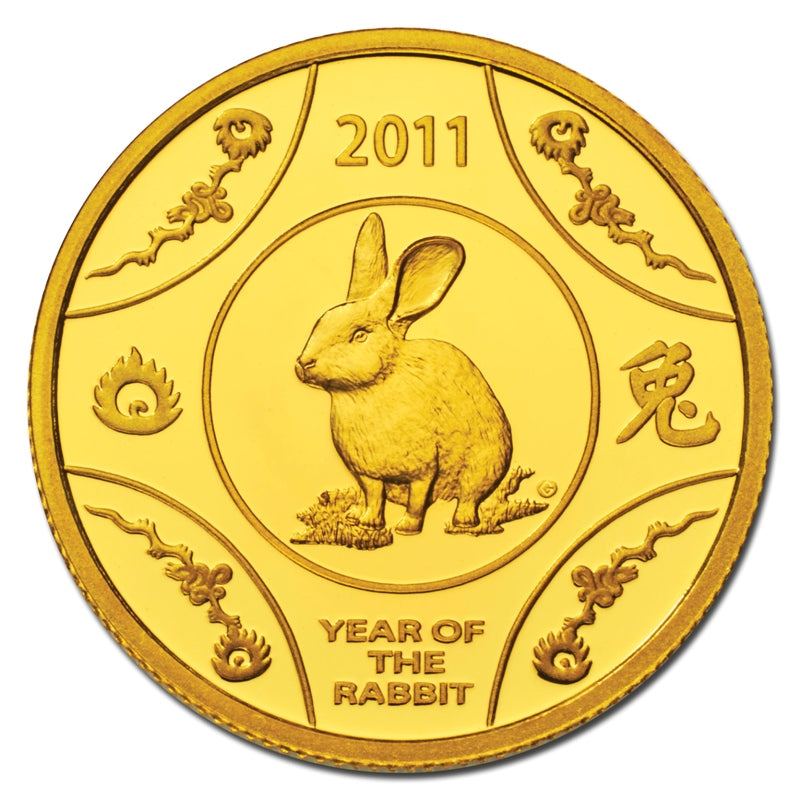$10 2011 Year of Rabbit 1/10oz Gold Proof