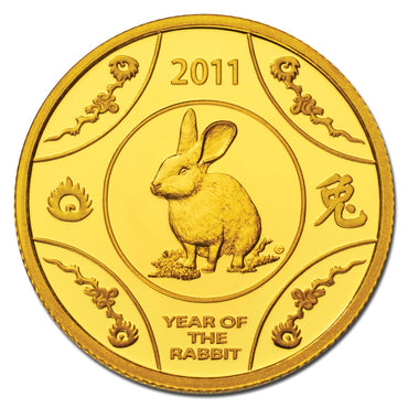 $10 2011 Year of Rabbit 1/10oz Gold Proof