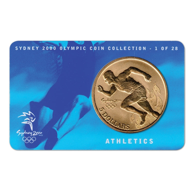 $5 2000 Sydney Olympics Athletics Al/Bronze UNC - Wynyard Coin