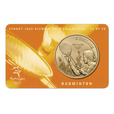 $5 2000 Sydney Olympics Badminton Al/Bronze UNC