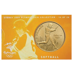 $5 2000 Sydney Olympics Softball Al/Bronze UNC