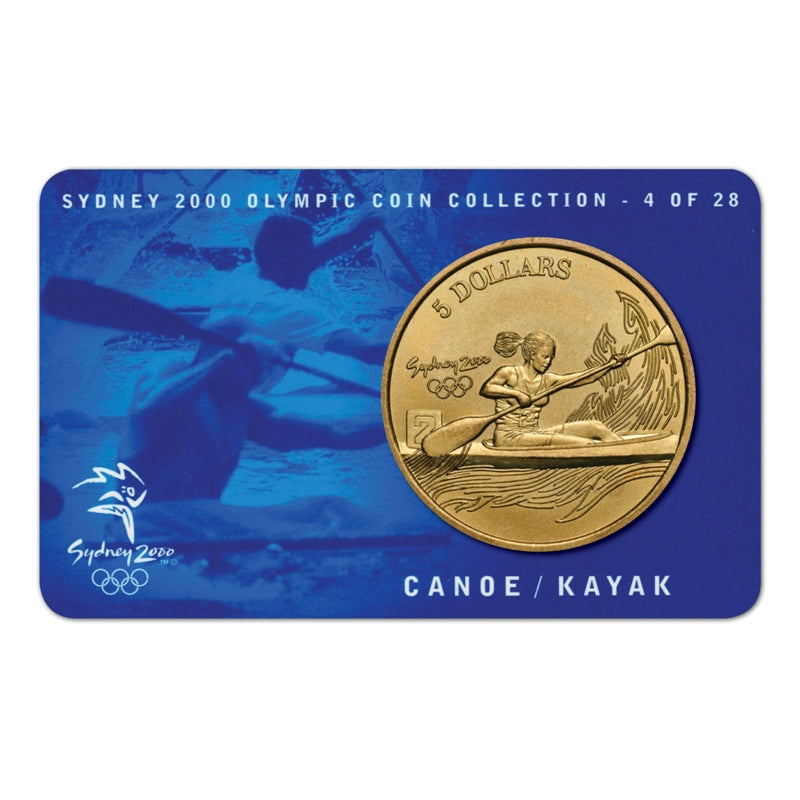$5 2000 Sydney Olympics Canoe/Kayak Al/Bronze UNC