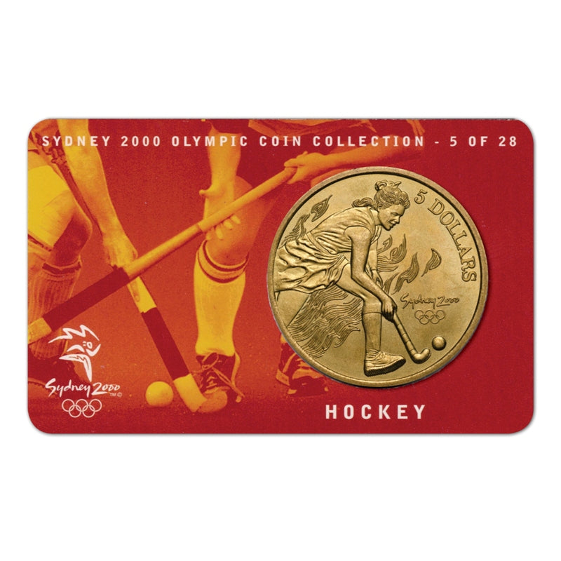 $5 2000 Sydney Olympics Hockey Al/Bronze UNC