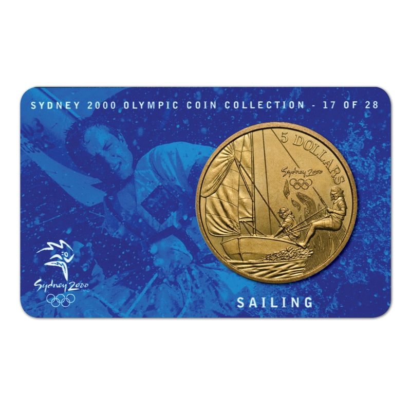 $5 2000 Sydney Olympics Sailing Al/Bronze UNC