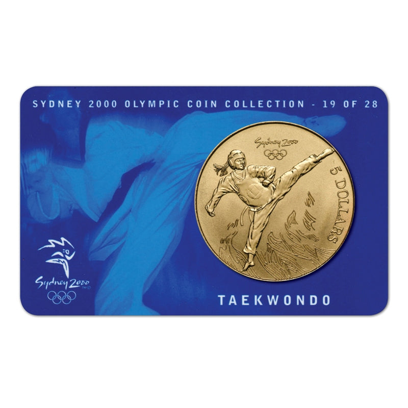 $5 2000 Sydney Olympics Taekwondo Al/Bronze UNC
