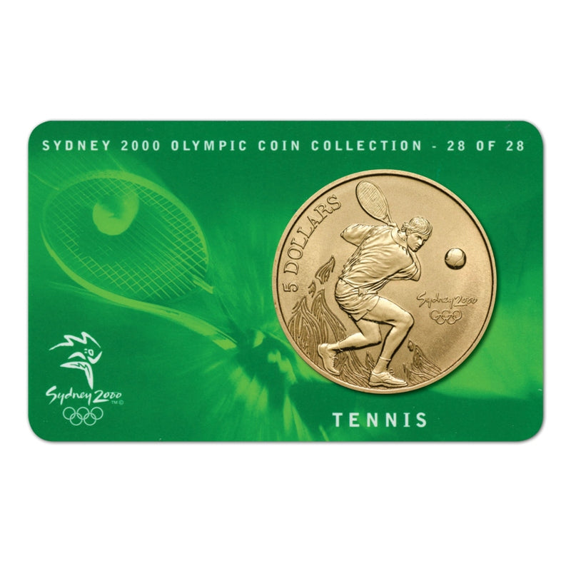 $5 2000 Sydney Olympics Tennis Al/Bronze UNC