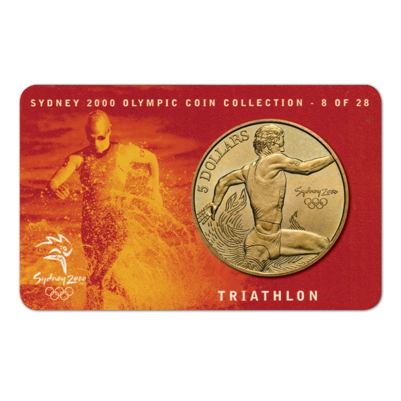 $5 2000 Sydney Olympics Triathalon Al/Bronze UNC