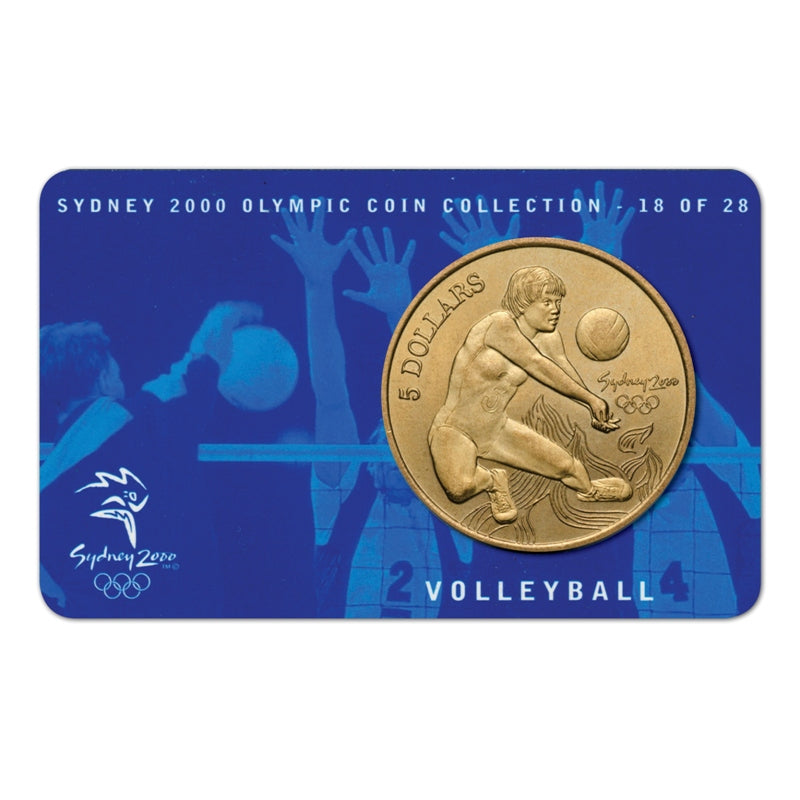 $5 2000 Sydney Olympics Volleyball Al/Bronze UNC