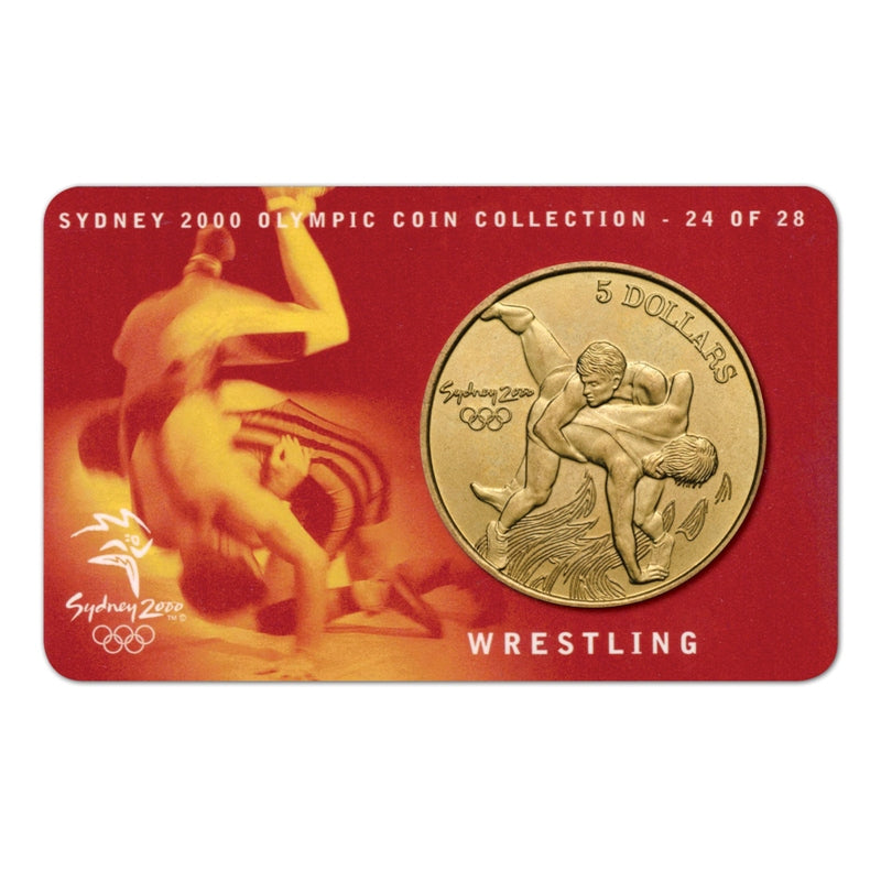 $5 2000 Sydney Olympics Wrestling Al/Bronze UNC