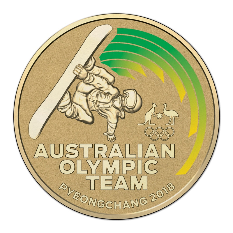 $1 2018 Pyeongchang Australian Olympic Team Al/Bronze UNC