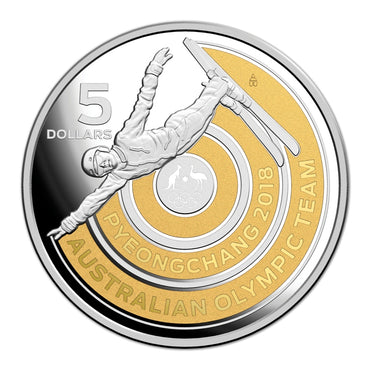 $5 2018 Pyengchang Australian Olympic Team Silver Proof